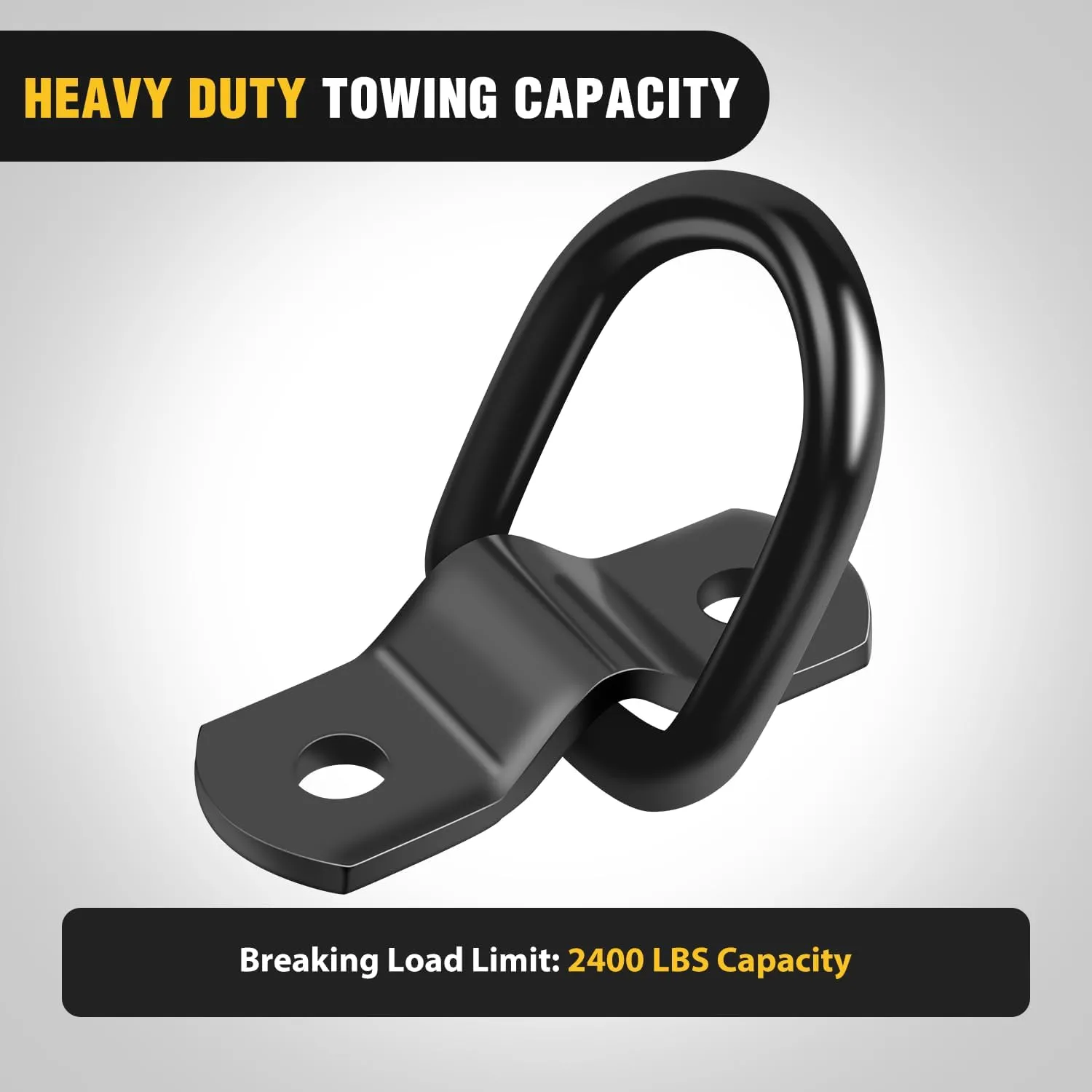 10 Pcs D-Ring Tie Down 1/4 Inch Stainless Steel