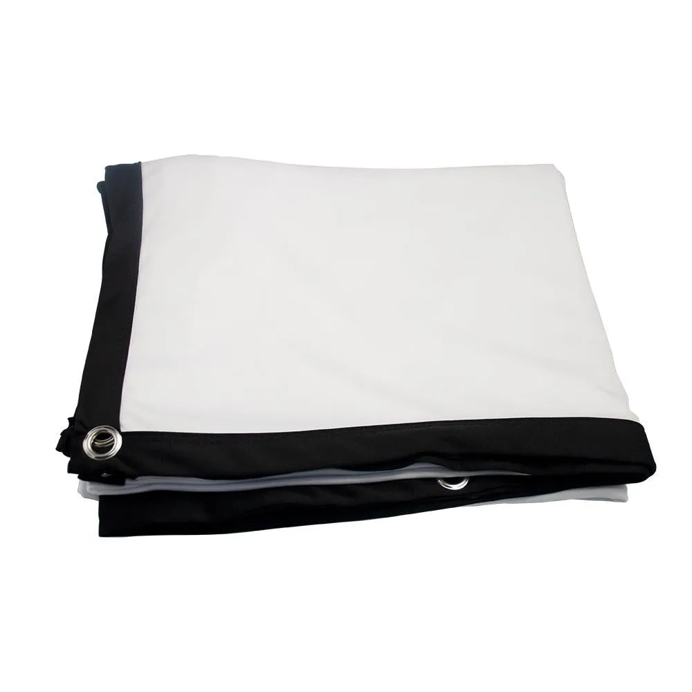 100 16 9 Projector Film Curtain - 221x125cm - Milk Silk Polyester - Folding