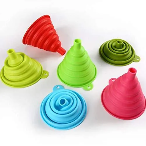 1115 Silicone Collapsible Funnel Kitchen for Flexible Extension