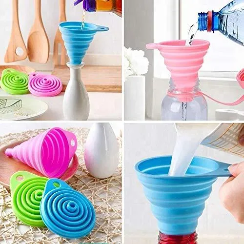 1115 Silicone Collapsible Funnel Kitchen for Flexible Extension