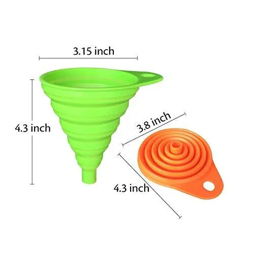 1115 Silicone Collapsible Funnel Kitchen for Flexible Extension