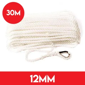 12mm Pre Spliced Anchor Line - 30 Meters