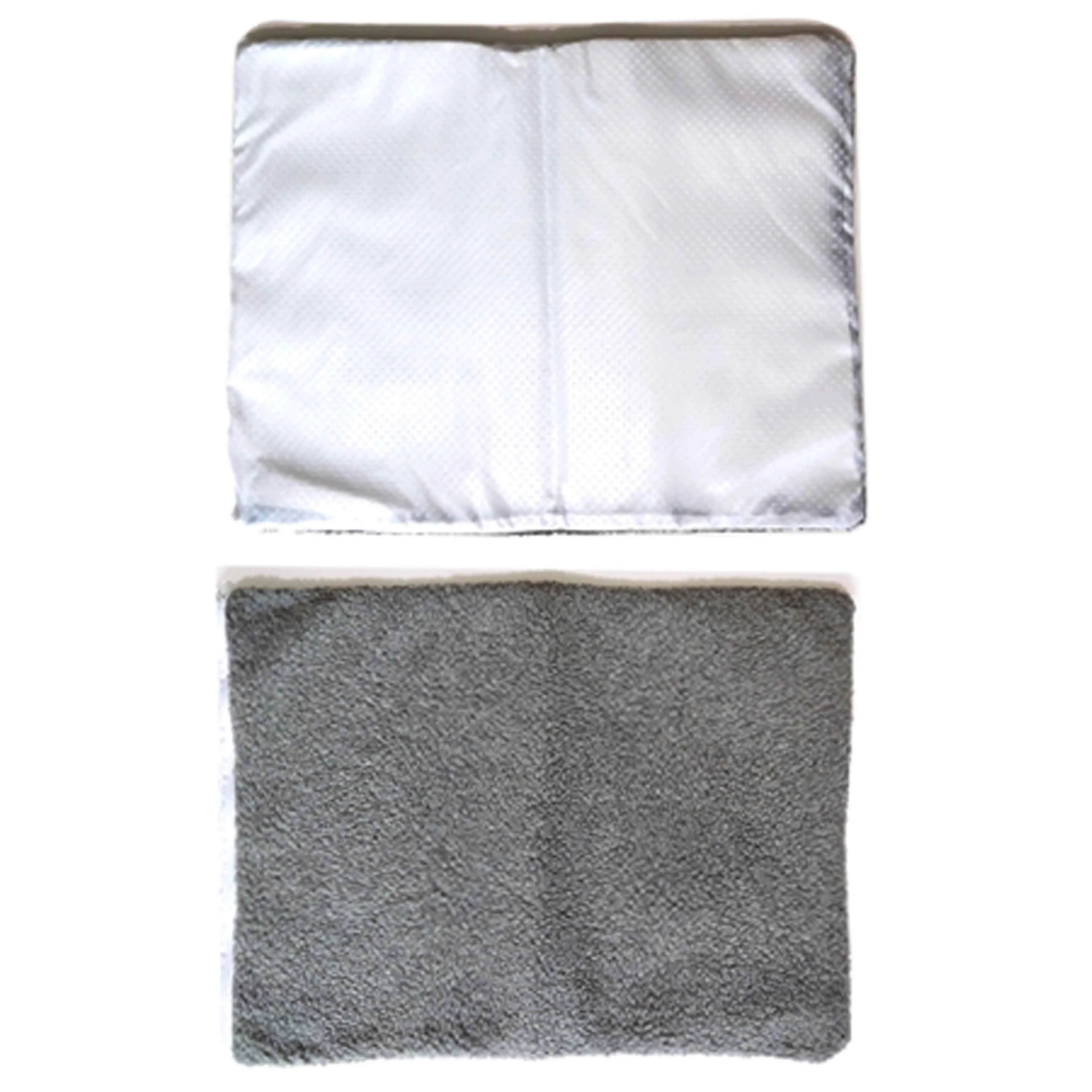 2 Pc Pet Thermal Mat Warming Bed Self Heating Pad Dog Cat Mat Soft Plush Rug 19"