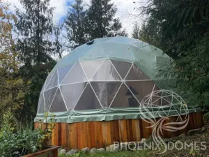 4-Season DELUXE Glamping & Yoga Package Dome - 30'/9m - Phoenix Domes