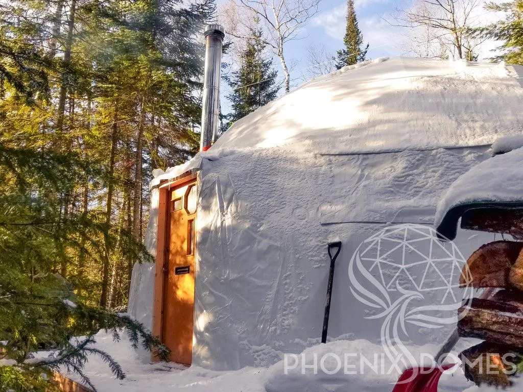 4-Season DELUXE Glamping & Yoga Package Dome - 30'/9m - Phoenix Domes