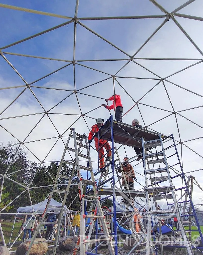 4-Season DELUXE Glamping & Yoga Package Dome - 33'/10m - Phoenix Domes