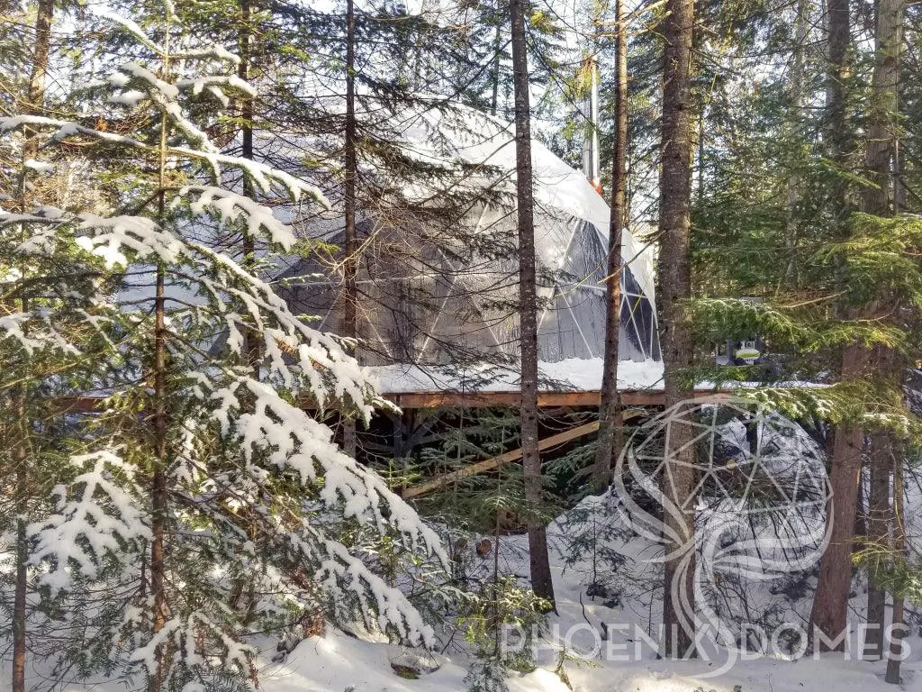 4-Season DELUXE Glamping & Yoga Package Dome - 33'/10m - Phoenix Domes