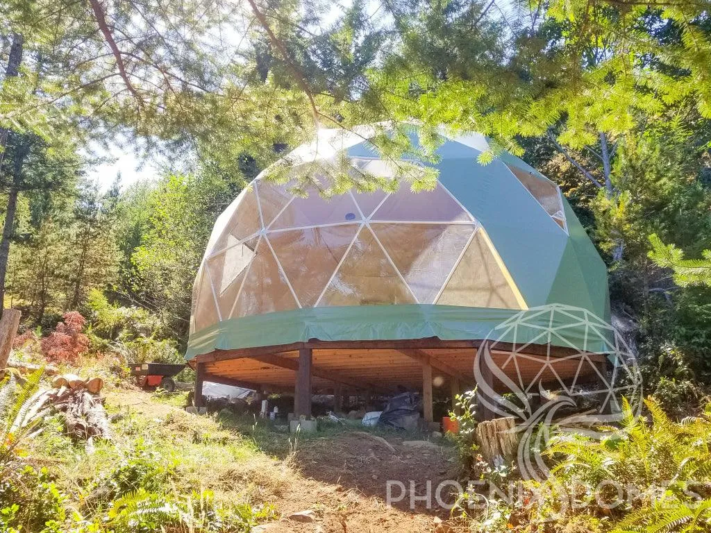 4-Season DELUXE Glamping & Yoga Package Dome - 33'/10m - Phoenix Domes