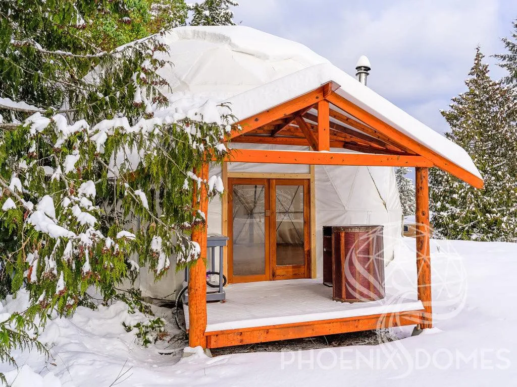 4-Season DELUXE Glamping & Yoga Package Dome - 33'/10m - Phoenix Domes