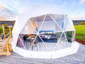 4-Season DELUXE Glamping Package Dome - 23'/7m - Phoenix Domes