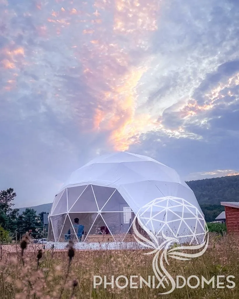 4-Season DELUXE Glamping Package Dome - 23'/7m - Phoenix Domes