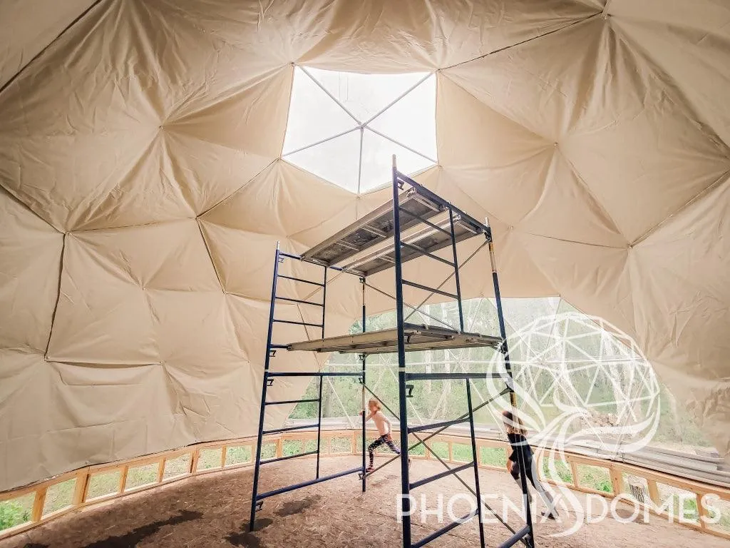 4-Season DELUXE Glamping Package Dome - 23'/7m - Phoenix Domes