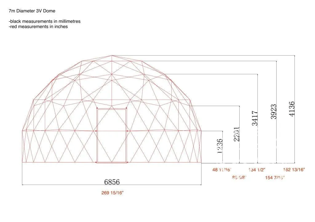 4-Season DELUXE Glamping Package Dome - 23'/7m - Phoenix Domes