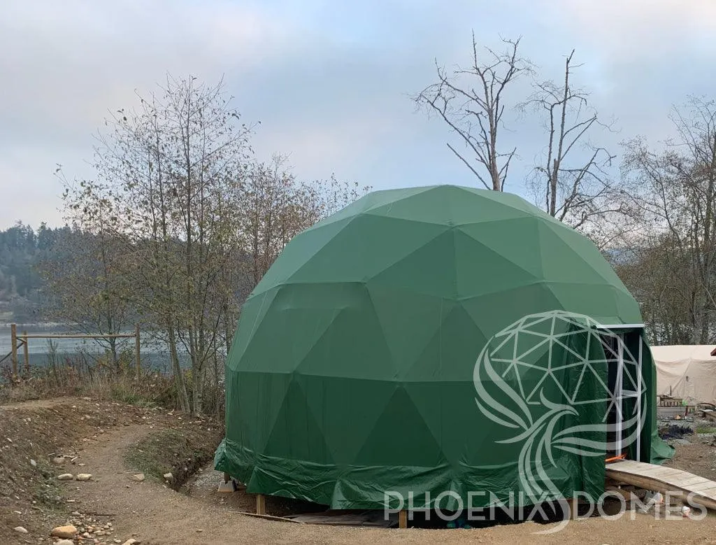 4-Season DELUXE Glamping Package Dome - 23'/7m - Phoenix Domes