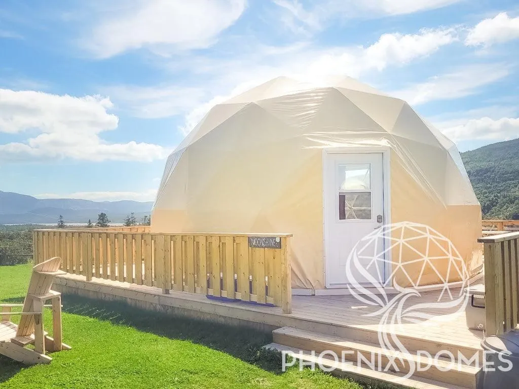 4-Season DELUXE Glamping Package Dome - 23'/7m - Phoenix Domes