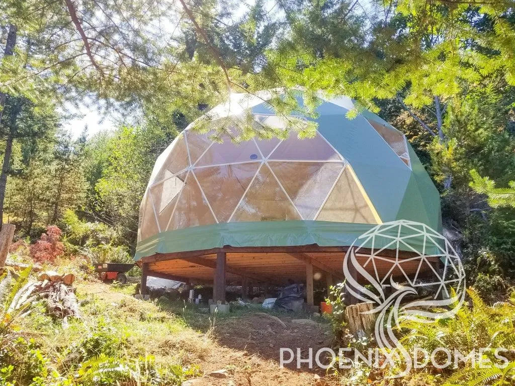 4-Season DELUXE Glamping Package Dome - 23'/7m - Phoenix Domes