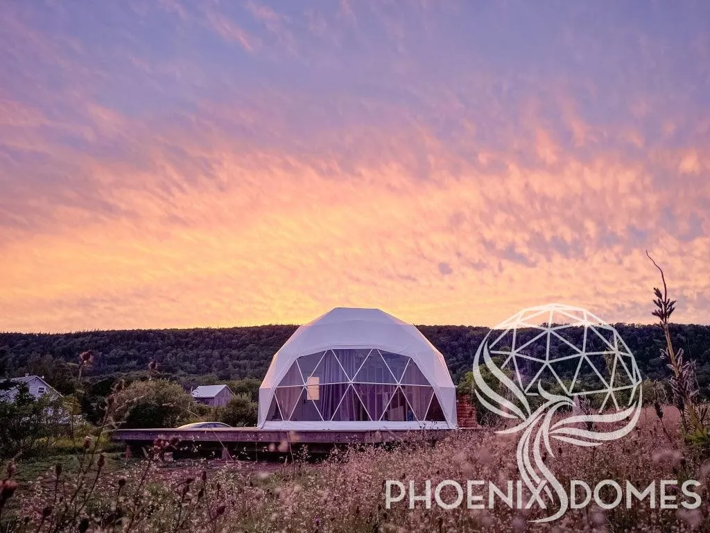 4-Season DELUXE Glamping Package Dome - 23'/7m - Phoenix Domes
