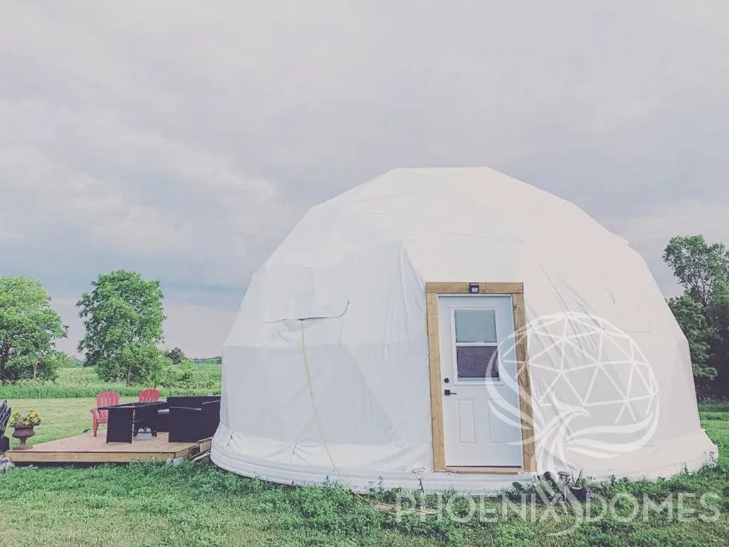 4-Season DELUXE Glamping Package Dome - 26'/8m - Phoenix Domes