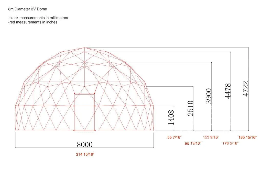 4-Season DELUXE Glamping Package Dome - 26'/8m - Phoenix Domes