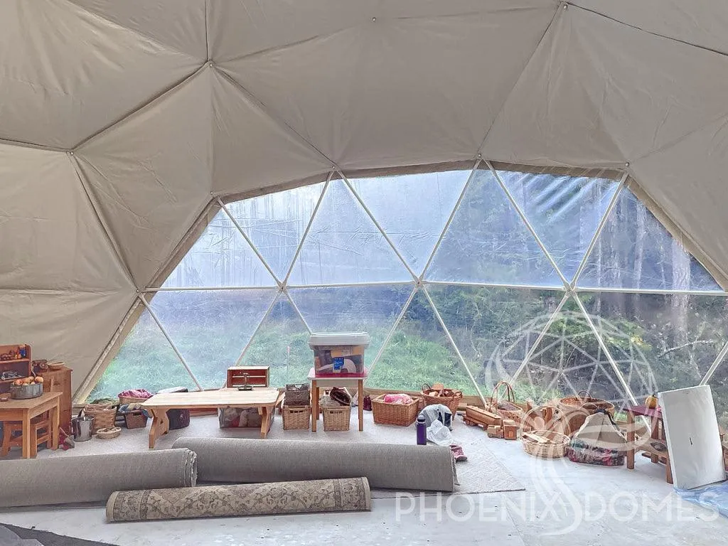 4-Season DELUXE Glamping Package Dome - 26'/8m - Phoenix Domes