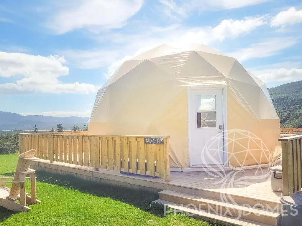4-Season DELUXE Glamping Package Dome - 26'/8m - Phoenix Domes