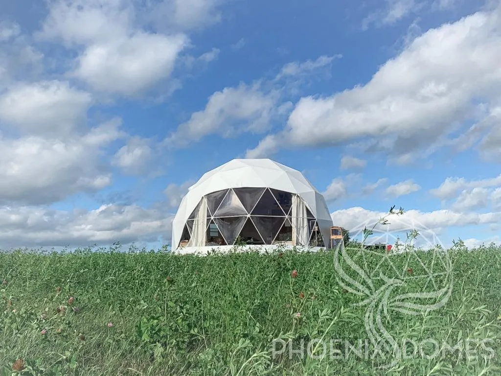 4-Season DELUXE Glamping Package Dome - 26'/8m - Phoenix Domes