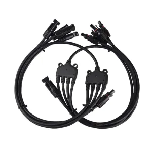4 to 1 Solar Branch Connectors MMMMF FFFFM Pair