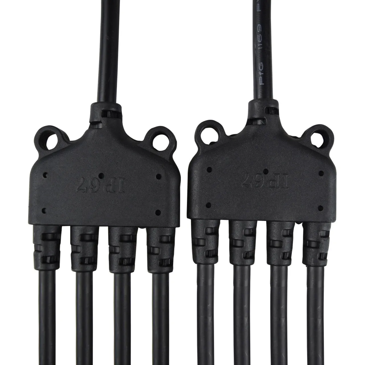 4 to 1 Solar Branch Connectors MMMMF FFFFM Pair
