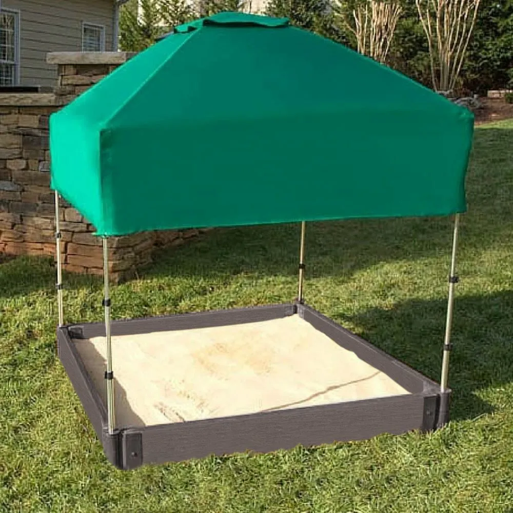 4' x 4' Composite Square Sandbox - 2 Inch Profile