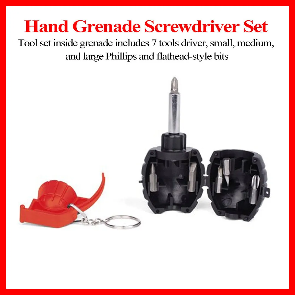 7 Pc Screwdriver Tool Set Granade Repair Glasses Phones Bits Jewelry Watch New !
