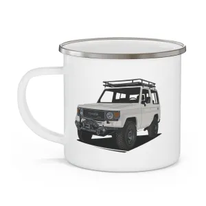 70 Series Land Cruiser Enamel Camping Mug - Reefmonkey Artist Prisma Denensi