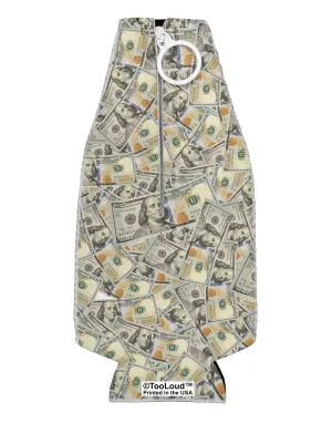 Benjamins Collapsible Neoprene Bottle Insulator All Over Print by TooLoud