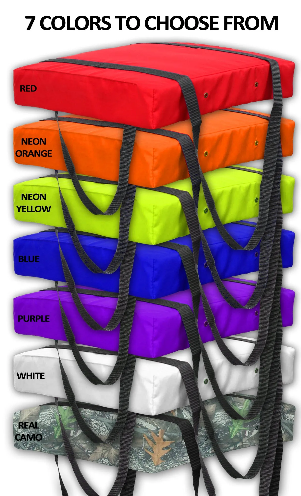 Bradley 4 Pack Type IV Boat Cushion USCG Approved Throwable Flotation Device; Coast Guard approved throw preserver with foam cushion; throwable boat cushion safety device