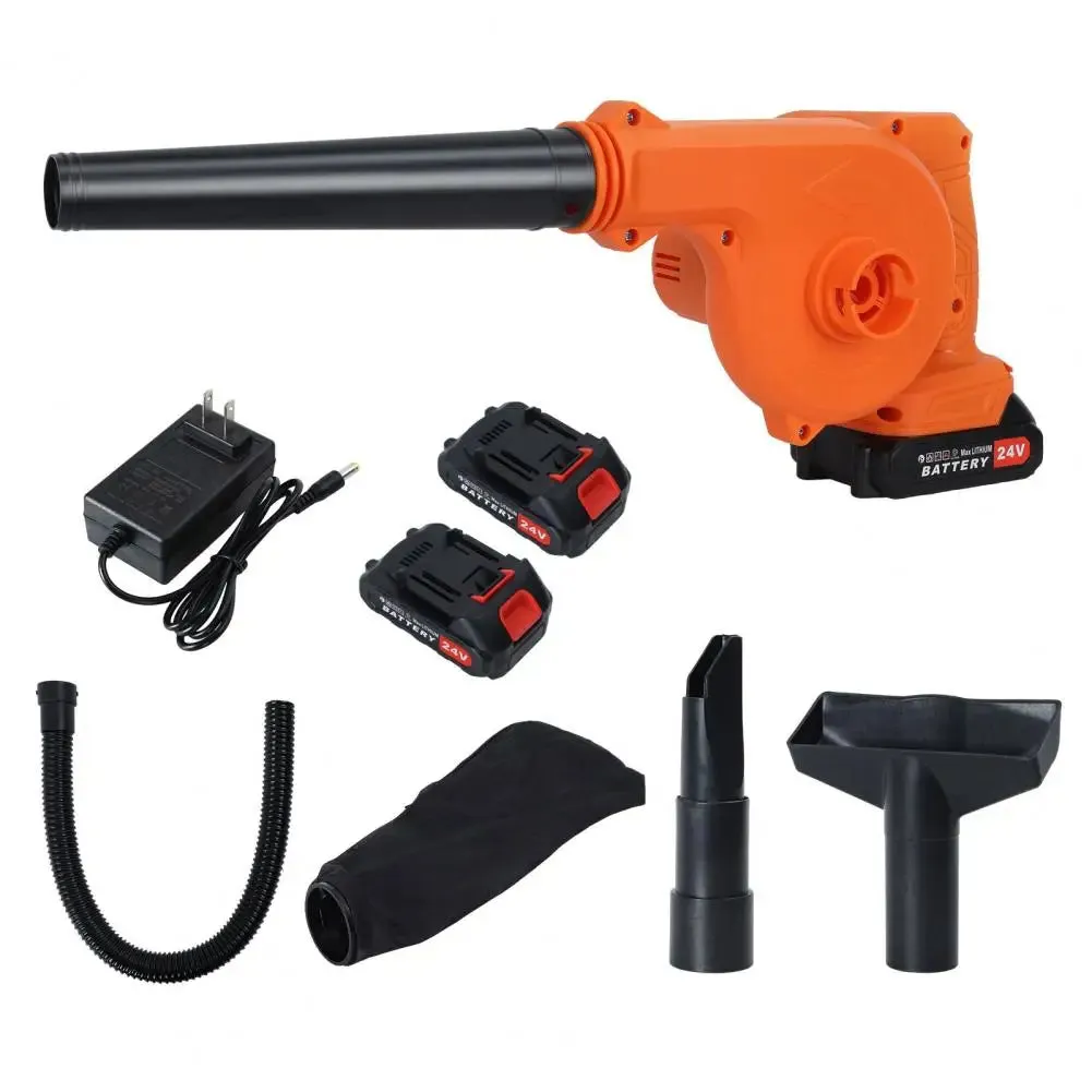Electric Leaf Blower Cordless, Electric Leaf Blower for Lawn Care, Battery Powered Leaf Blower for Snow Blowing (2 Batteries & 1