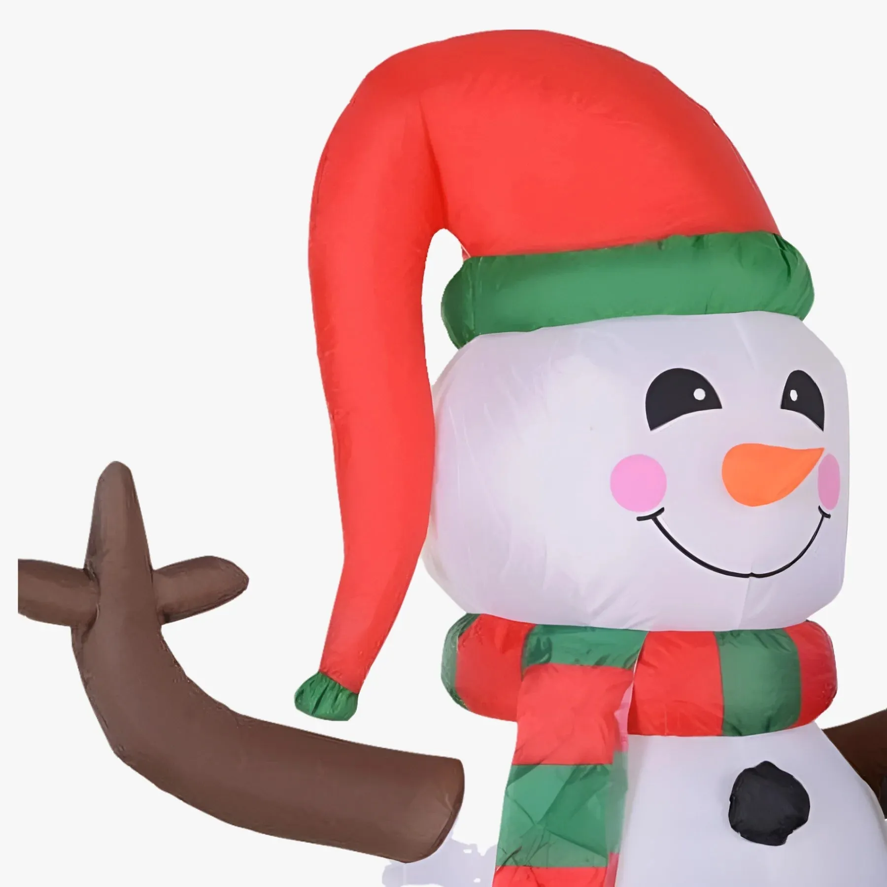 Homcom 6' Christmas Holiday Yard Inflatable Outdoor, Light Up Led Xmas Decoration, 3 Penguins Building Snowman