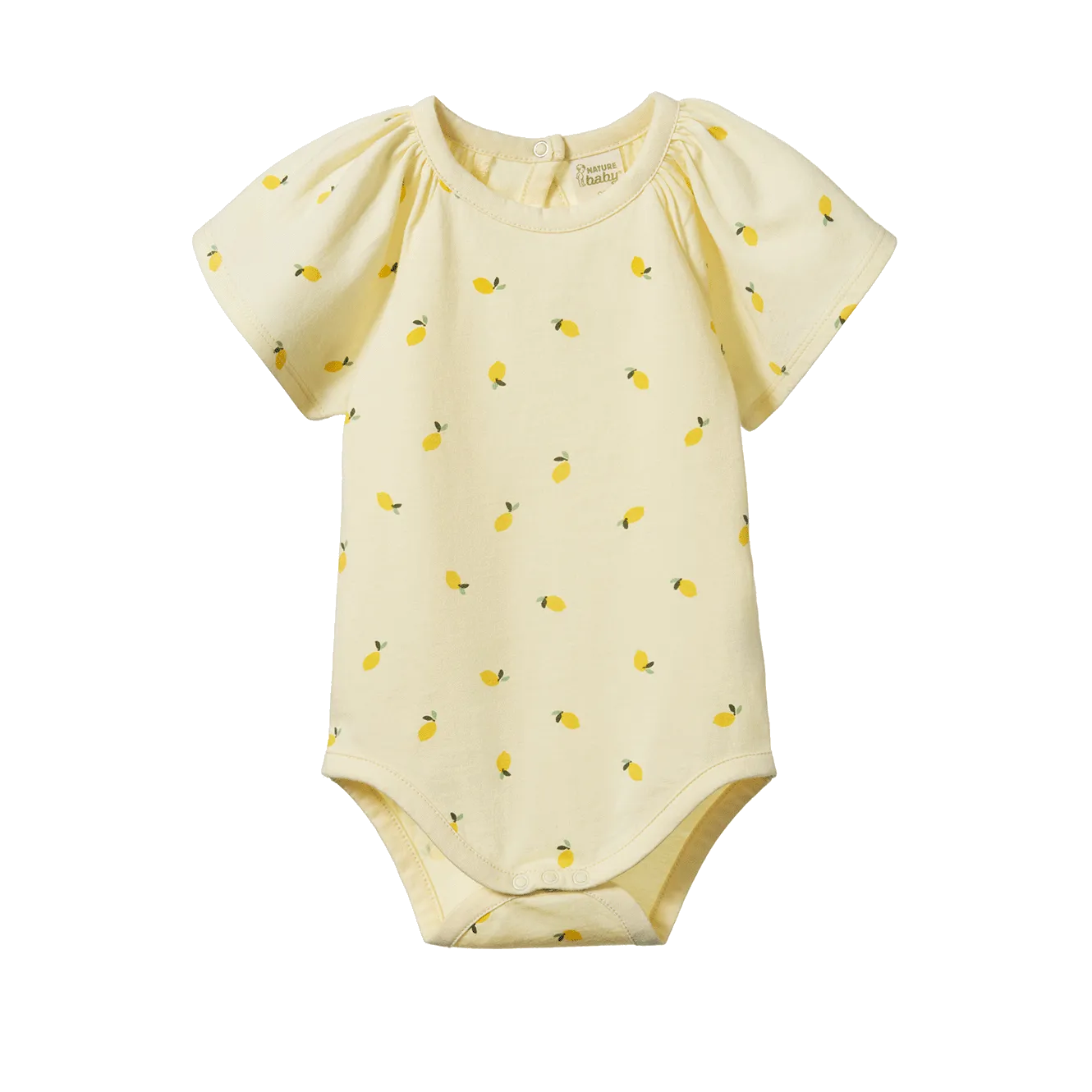 Nature Baby Faye Bodysuit - Little Lemon Cream Print