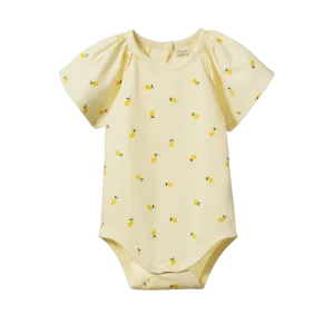 Nature Baby Faye Bodysuit - Little Lemon Cream Print