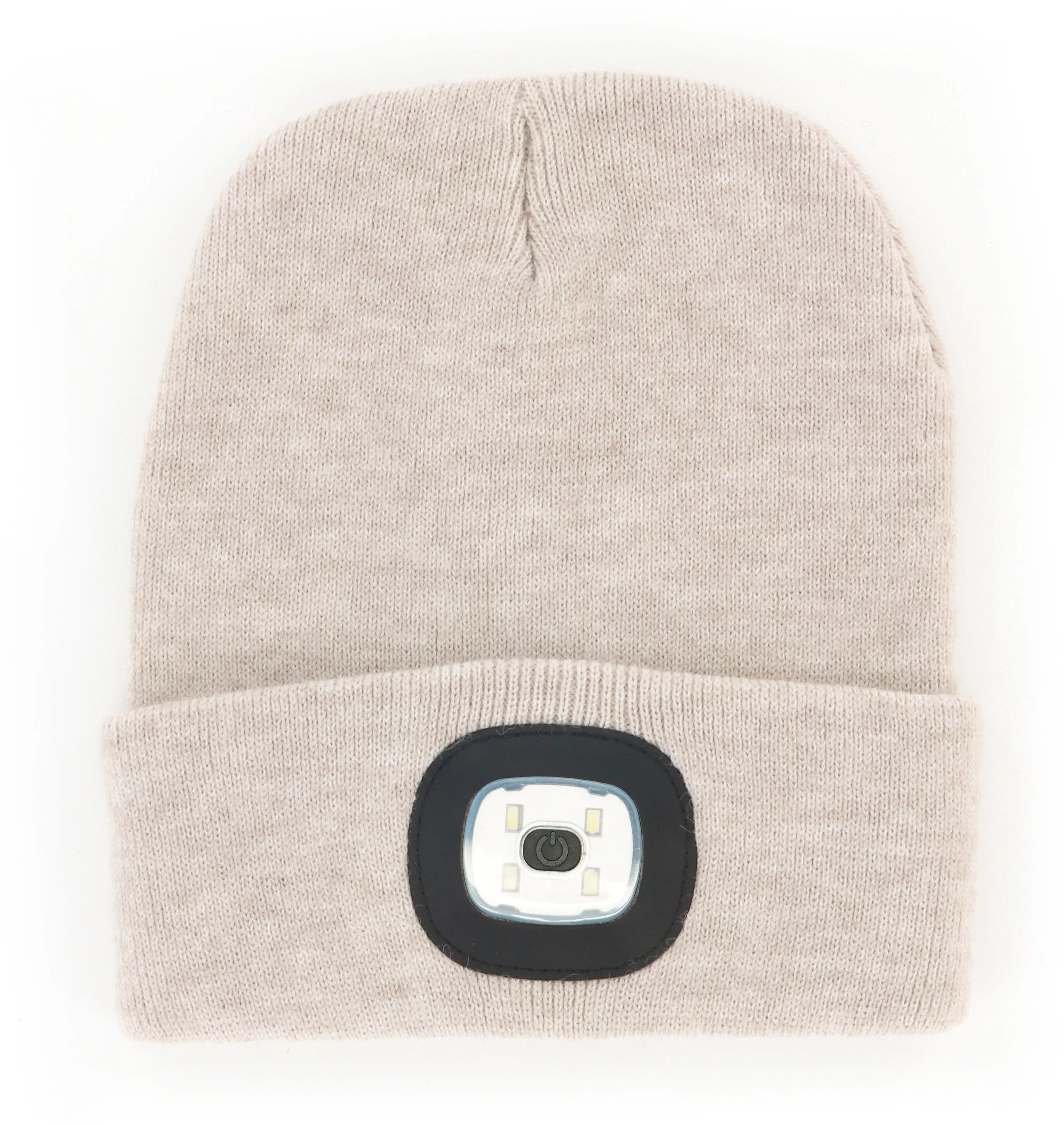 Night Scope Brightside Rechargeable Led Beanie For Kids In Oat