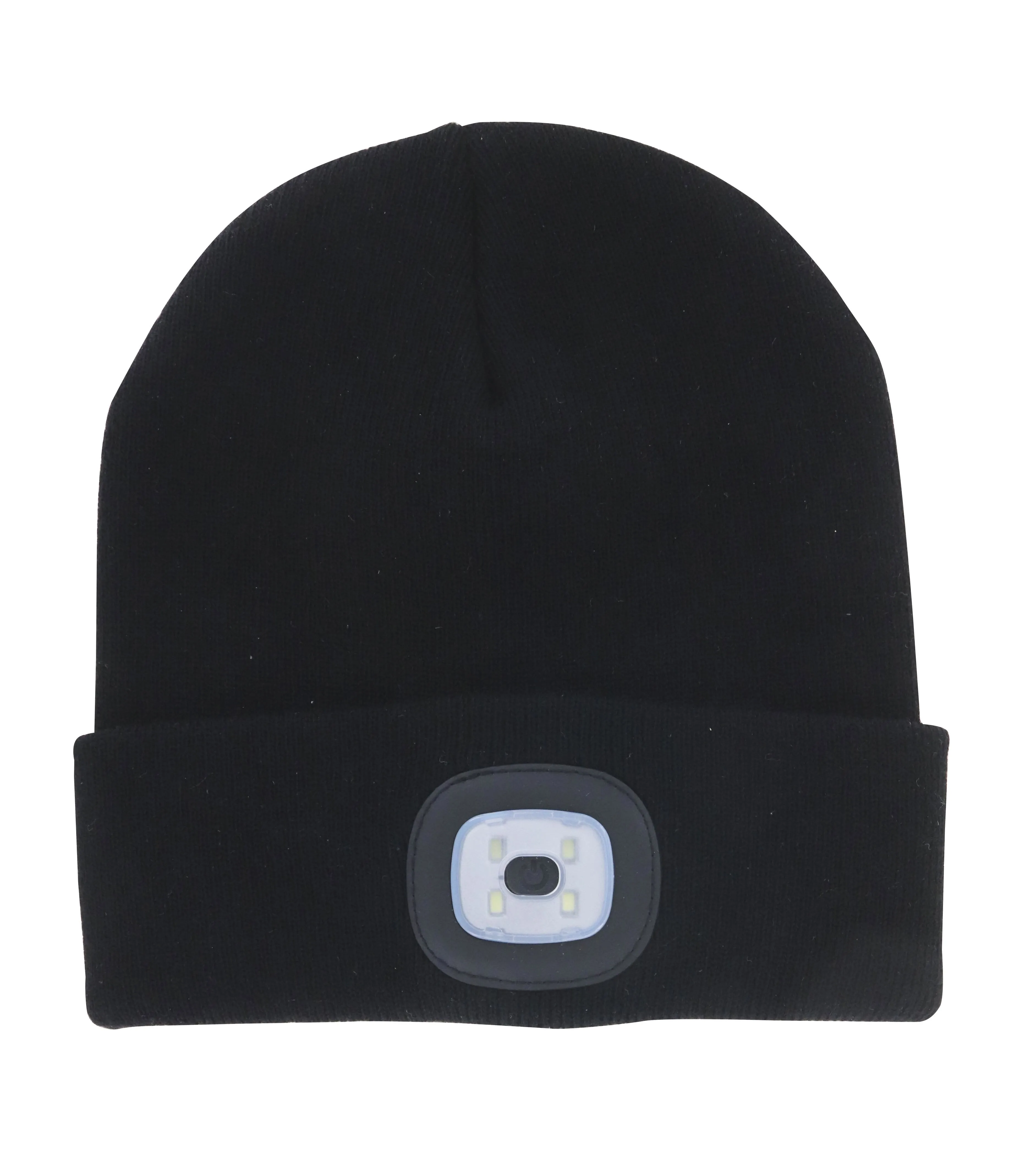 Night Scope Rechargeable Led Beanie In Black