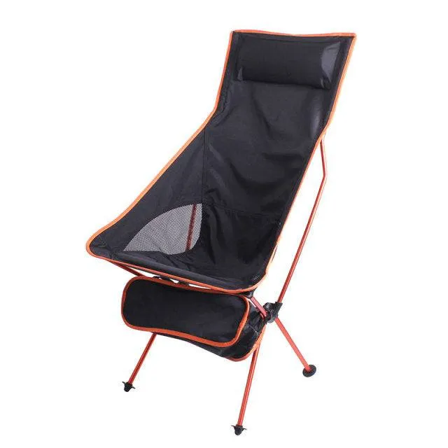 Portable Folding Chair Outdoor Camping Travel Fishing Chair 150kg MaxLoad BBQ