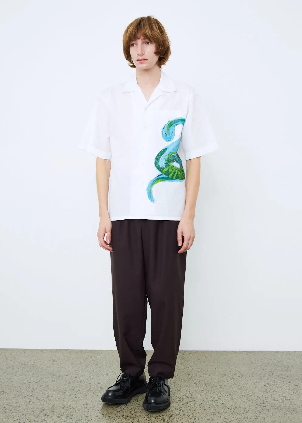 Short Sleeve Camp Collar Shirt