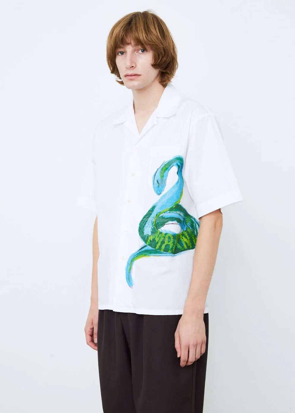 Short Sleeve Camp Collar Shirt