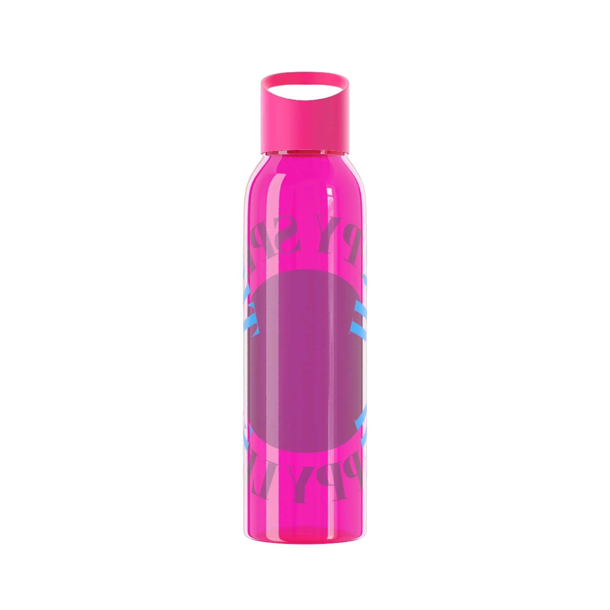 Water Bottle Happy Spirit Happy Life, Aesthetic Pink, Smile Face, Trendy Tumblr Bottle, Tritan Purple Happy Mind Tumbler, BPA Free Bottle
